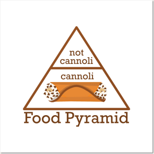 Cannoli is a Food Group Funny Food Pyramid Posters and Art